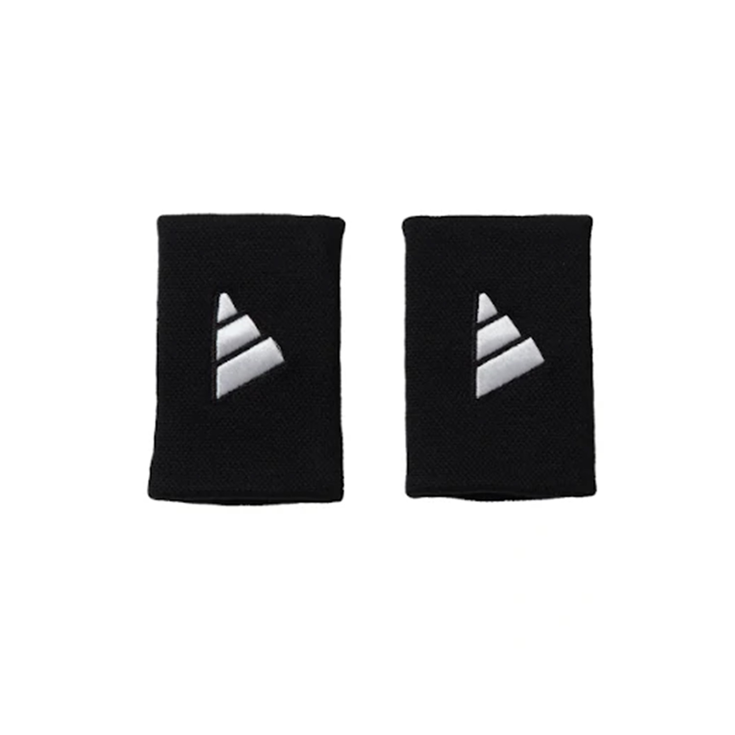 Adidas Cortas Negras Logo Wristbands (X2)
