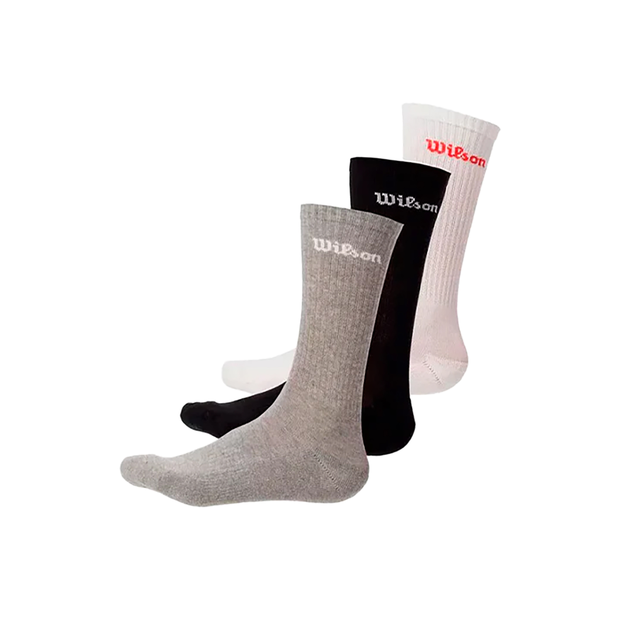 WILSON U CREW MULTICOLOR LOGO 3шт