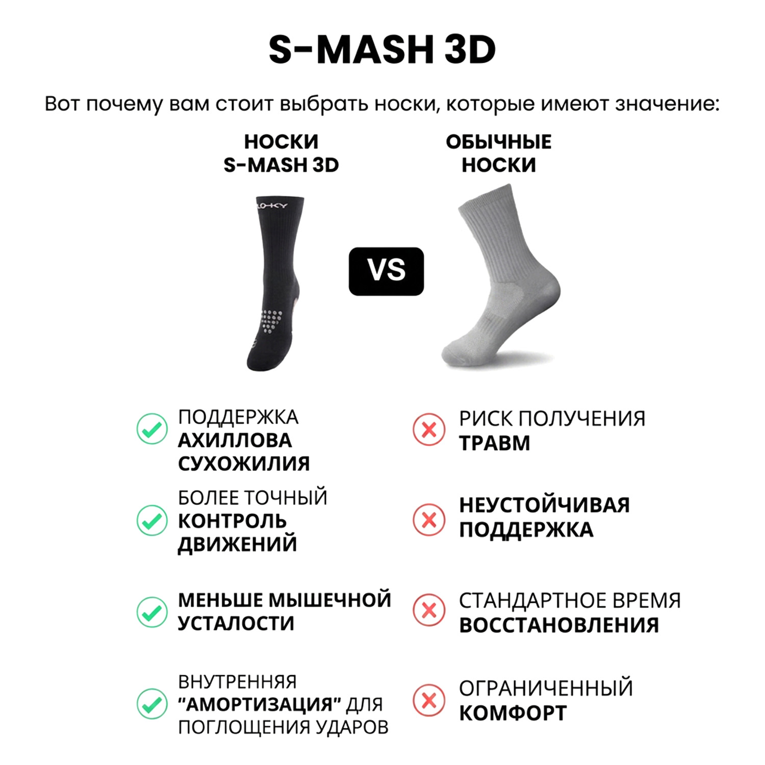 FLOKY S-MASH SOCK WHITE