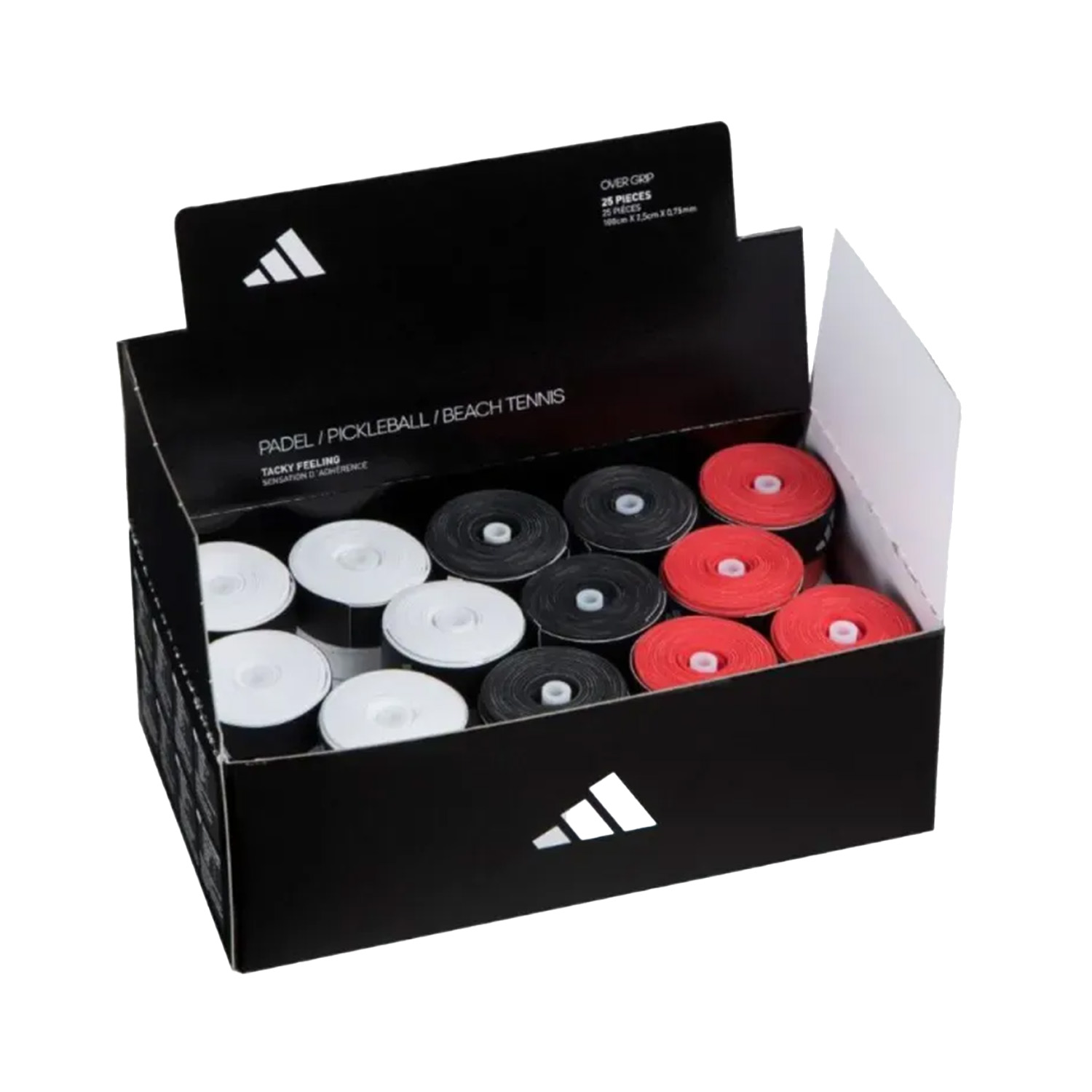 ADIDAS BOX OVERGRIP  WHITE, BLACK, RED (25X)