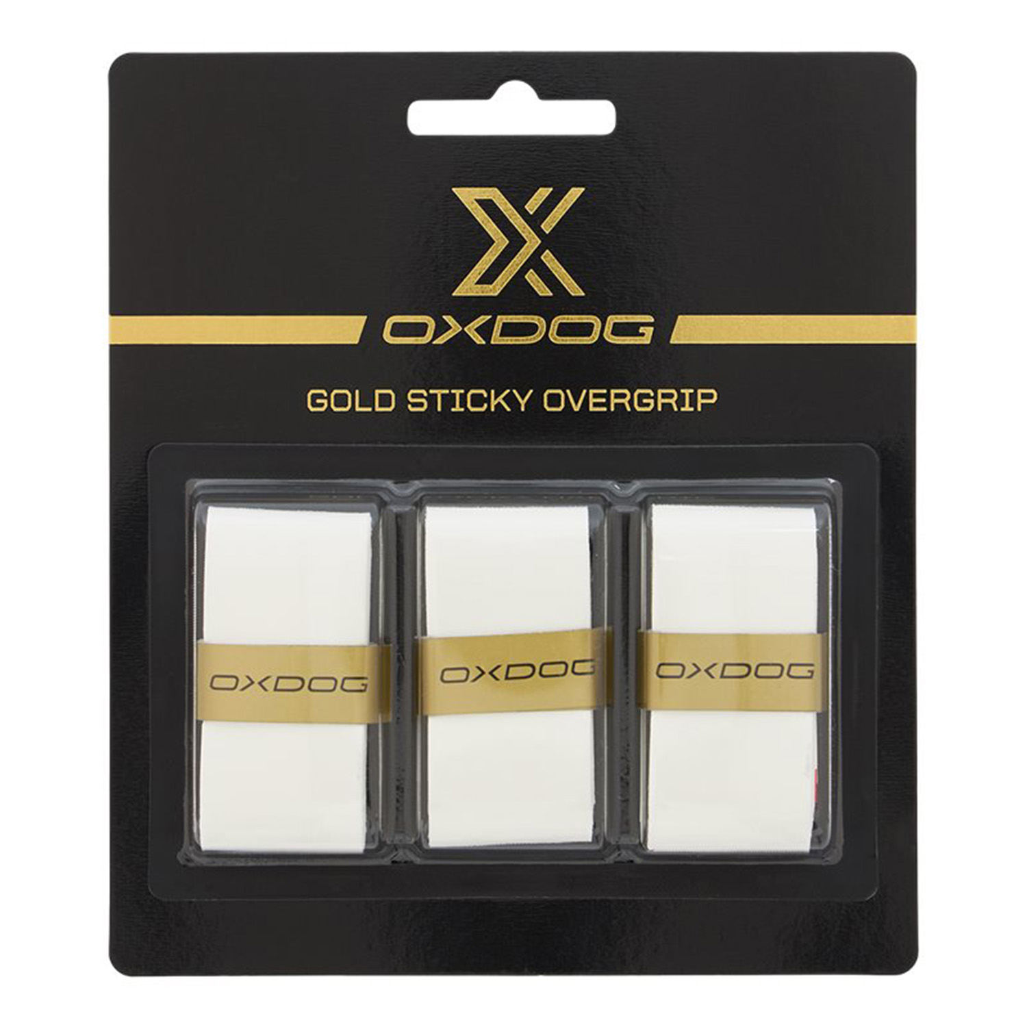 OXDOG GOLD STICKY OVERGRIP WHITE (X3)