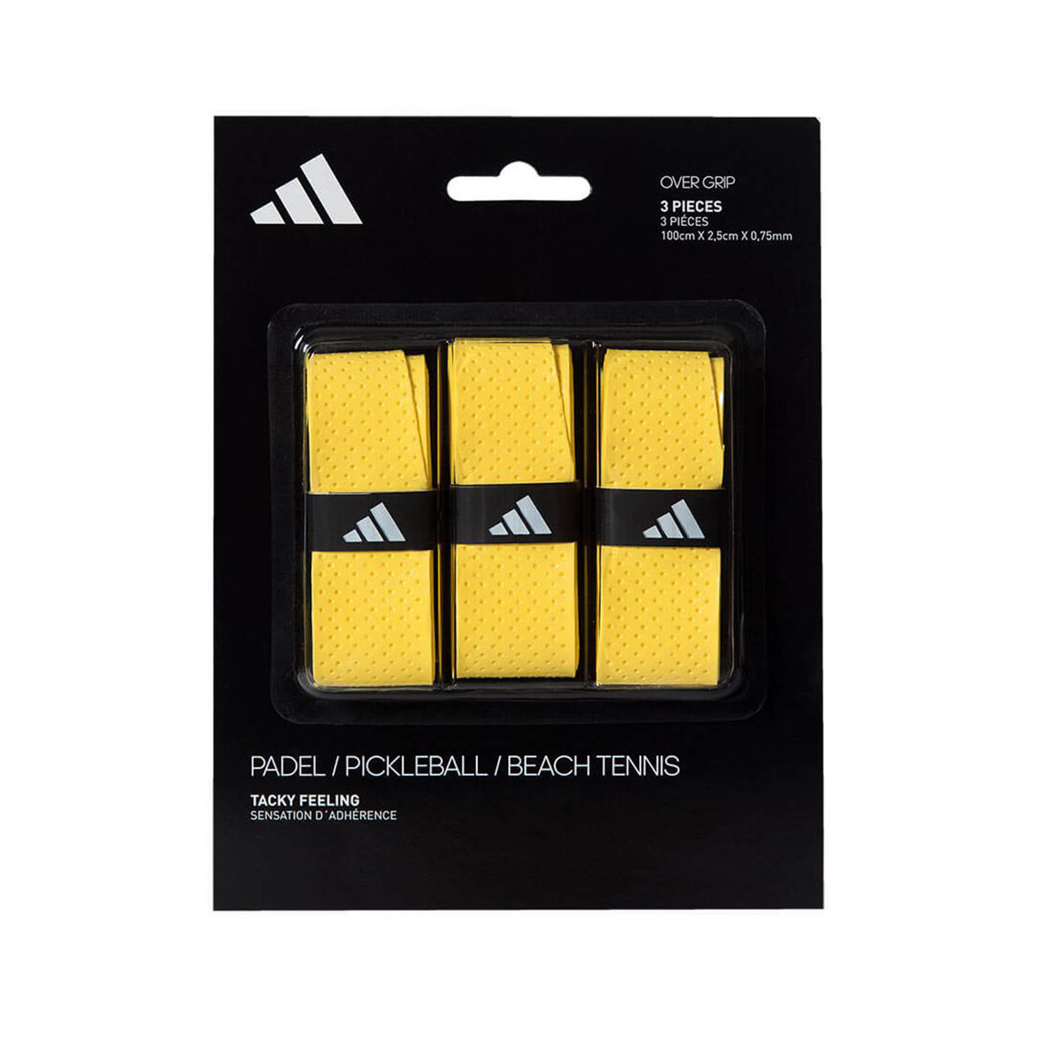 Adidas Yellow Overgrips 3-Pack