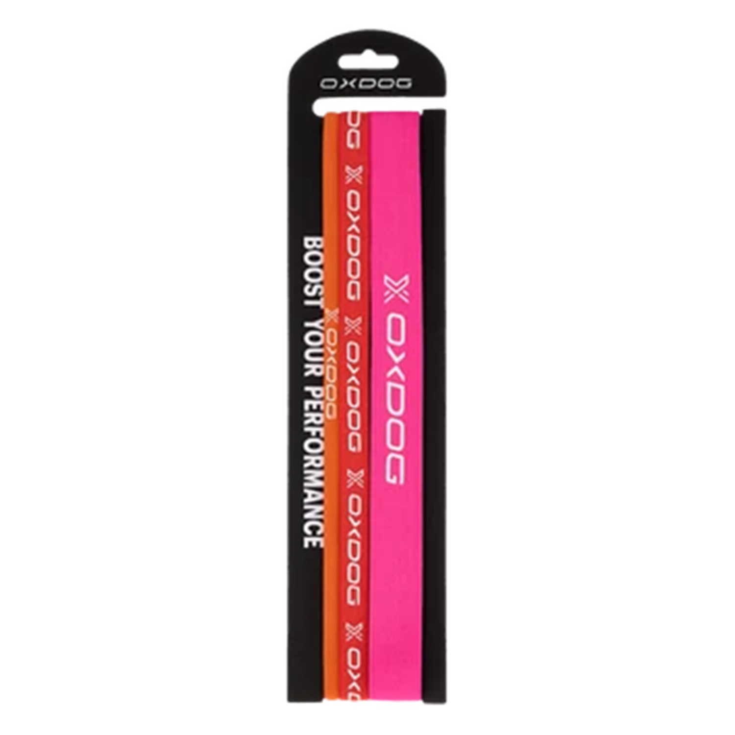 PROCESS HAIRBAND PINKREDORANGE (x3)