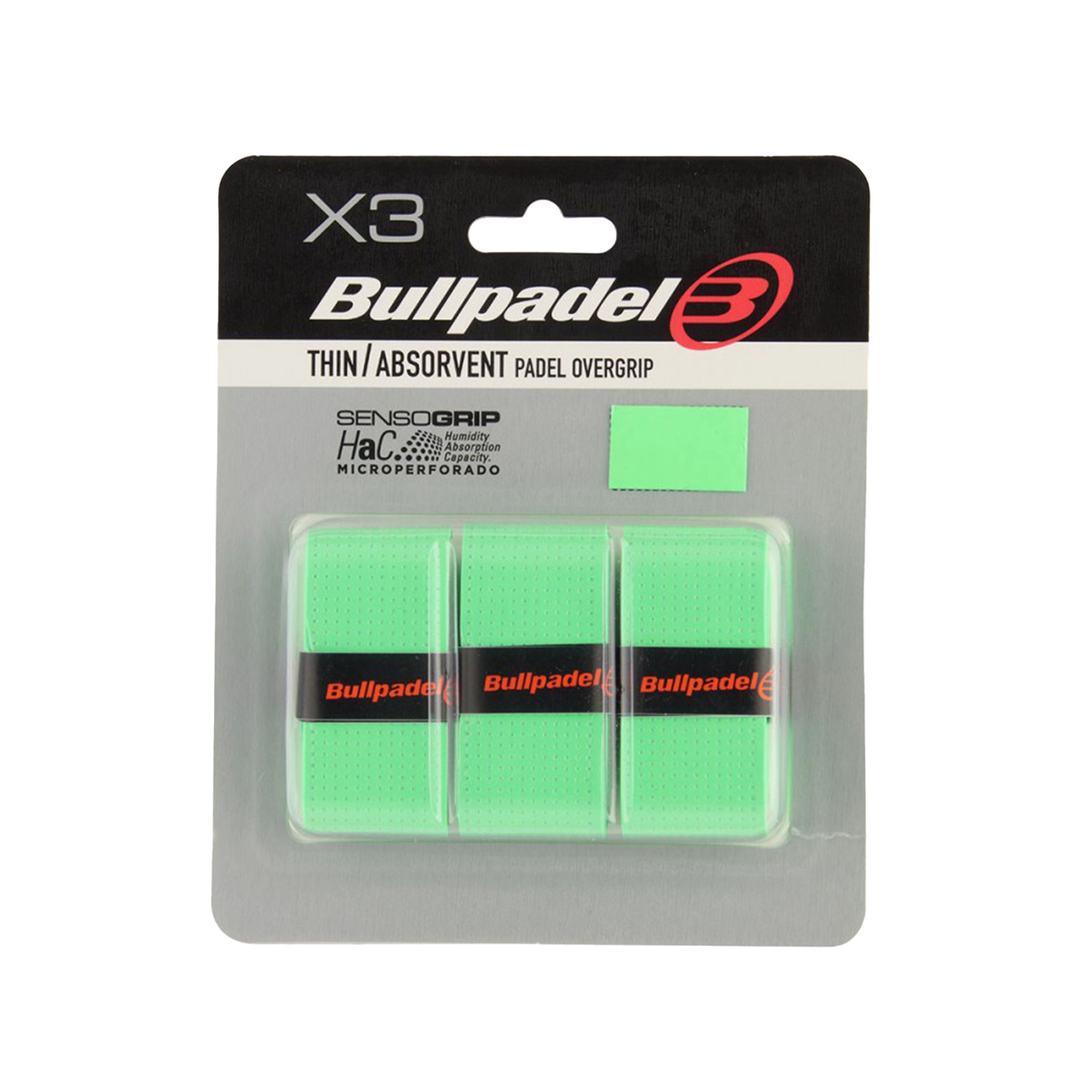 BULLPADEL OVERGRIPS GREEN (X3)
