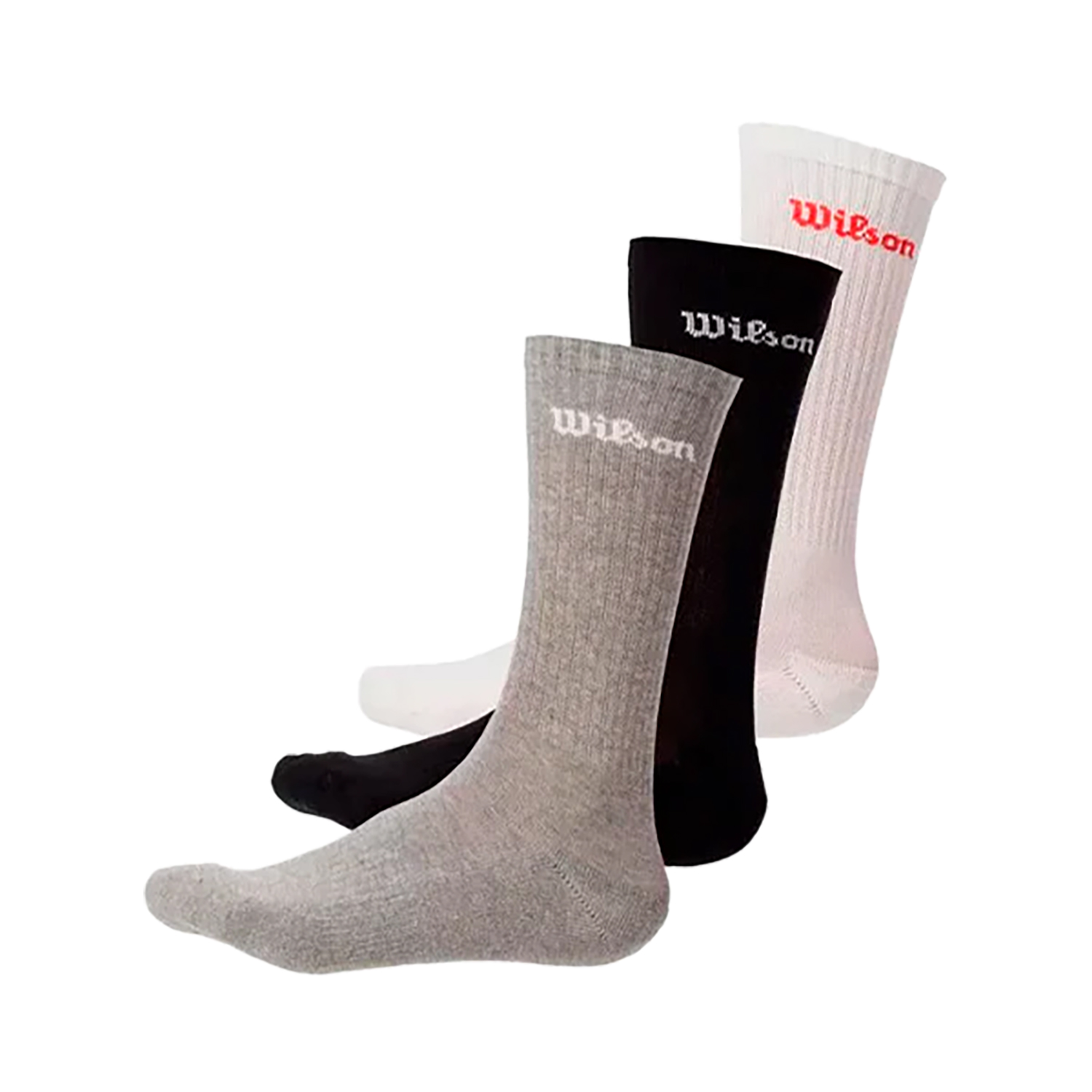 WILSON U CREW MULTICOLOR LOGO 3шт
