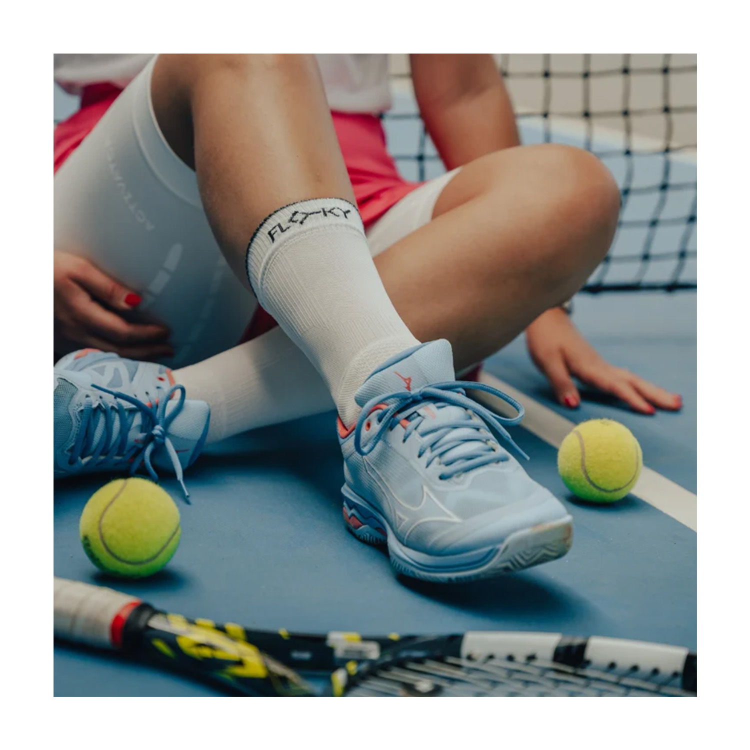 FLOKY S-MASH SOCK WHITE